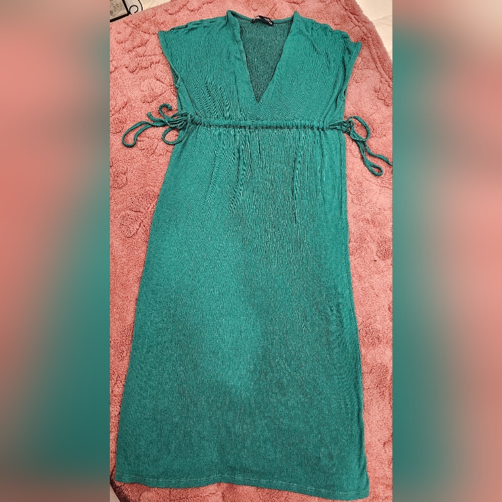 Zara Emerald Green Textured Top